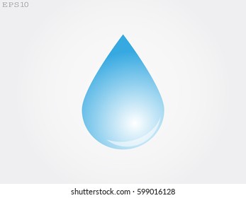 water, drop, icon, vector illustration eps10