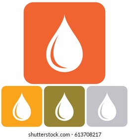 Water drop icon. Vector illustration

