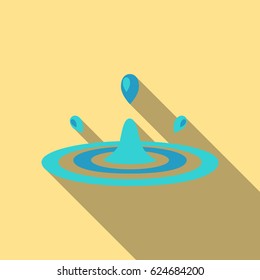 Water drop icon of vector illustration for web and mobile