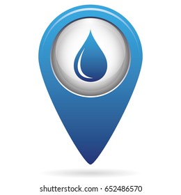 Water drop icon. Vector illustration