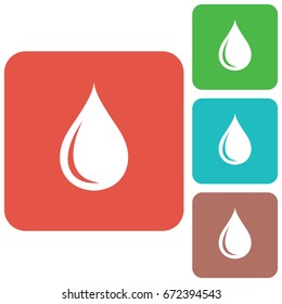 Water drop icon. Vector illustration