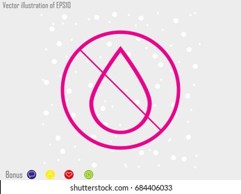 water, drop, icon, vector illustration eps10