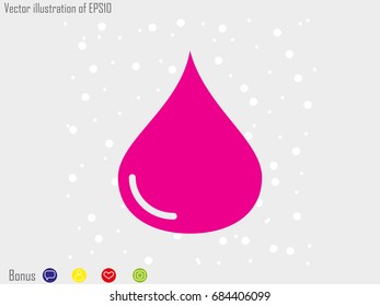 water, drop, icon, vector illustration eps10