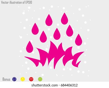 water, drop, icon, vector illustration eps10