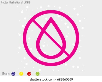 water, drop, icon, vector illustration eps10