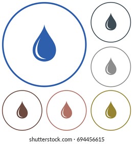Water drop icon. Vector illustration