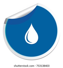 Water drop icon. Vector illustration