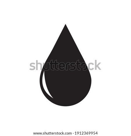 water drop icon vector illustration sign