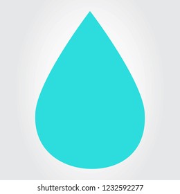 Water drop icon vector isolated on gray background. Water drop icon for web site, app and logo. Creative art concept, vector illustration