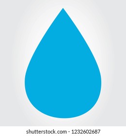 Water drop icon vector isolated on gray background. Water drop icon for web site, app and logo. Creative art concept, vector illustration