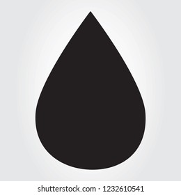 Water drop icon vector isolated on gray background. Water drop icon for web site, app and logo. Creative art concept, vector illustration