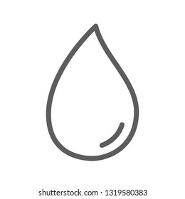 Water drop icon vector isolated on white background. Water drop icon for web site, app, logo and design template. Creative art concept, vector illustration
