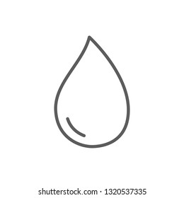 Water drop icon vector isolated on white background. Water drop icon for web site, app, logo and design template. Creative art concept, vector illustration