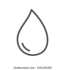Water drop icon vector isolated on white background. Water drop icon for web site, app, logo and design template. Creative art concept, vector illustration