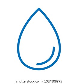 Water drop icon vector isolated on white background. Water drop icon for web site, app, logo and design template. Creative art concept, vector illustration