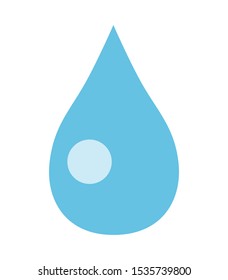 Water Drop icon vector isolated on white