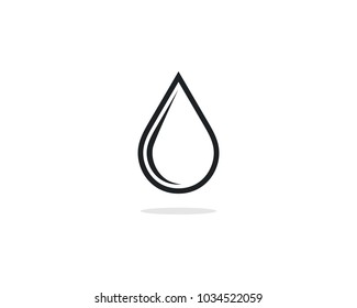 Water Drop Icon Vector Logo Design Template