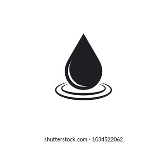 Water Drop Icon Vector Logo Design Template