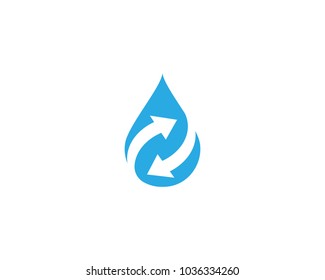 Water Drop Icon Vector Logo Design Template