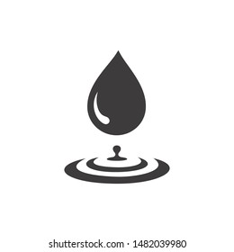 water drop icon vector logo template