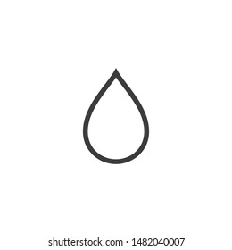 water drop icon vector logo template