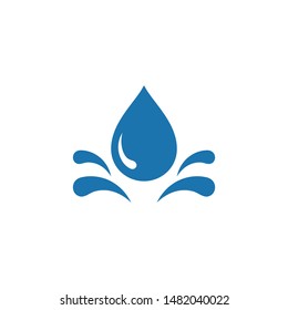 water drop icon vector logo template