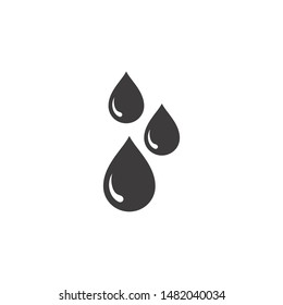 water drop icon vector logo template