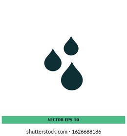 water drop icon vector logo template design element