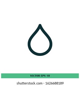 water drop icon vector logo template design element
