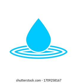 Water drop icon vector. Logo Template illustration design on white background