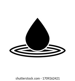 Water drop icon vector. Logo Template illustration design on white background