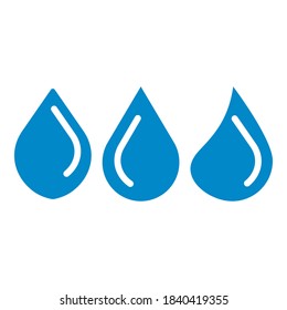 Water drop icon vector. Logo Template illustration design