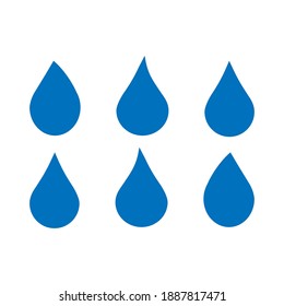 Water drop icon vector. Logo Template illustration design. Vector illustration color editable isolated on blank background. Eps 10.
