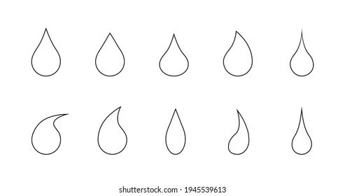 Water drop icon vector. Logo. illustration design