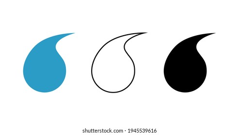 Water drop icon vector. Logo. illustration design