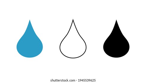 Water drop icon vector. Logo. illustration design