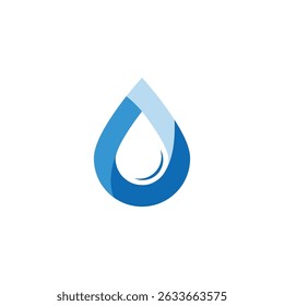 Plantilla de logotipo de Vector de icono de gota de agua