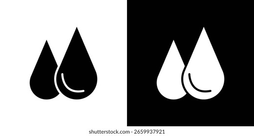 Ícone de gota de água Modelo de logotipo vetorial para design gráfico e web.