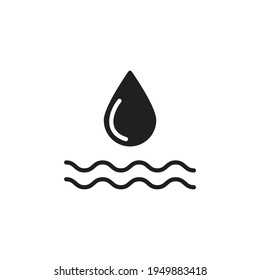 Water Drop icon in vector. Logotype