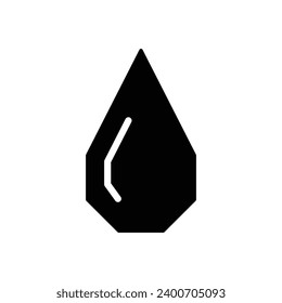  Wassertropfsymbol, Vektorgrafik polygonaler geometrischer