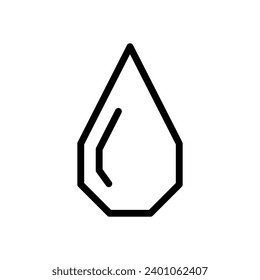  water drop icon vector  polygonal geometric
