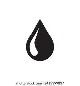 Wassertropfsymbol Vektorregensymbol.