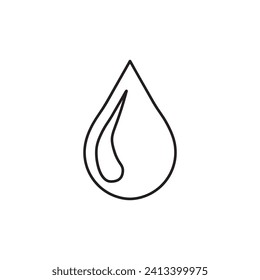 Water Drop Icon. Vector rain drop icon.