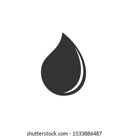 water drop Icon vector sign isolated for graphic and web design. water drop symbol template color editable on white background.