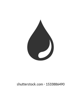 water drop Icon vector sign isolated for graphic and web design. water drop symbol template color editable on white background.