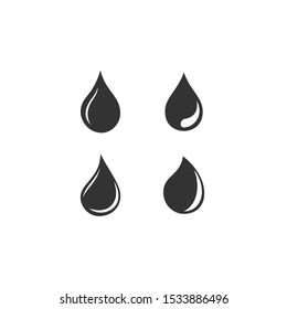water drop Icon vector sign isolated for graphic and web design. water drop symbol template color editable on white background.