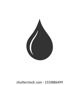 water drop Icon vector sign isolated for graphic and web design. water drop symbol template color editable on white background.