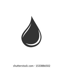 water drop Icon vector sign isolated for graphic and web design. water drop symbol template color editable on white background.