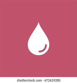 water drop icon. vector sign symbol on white background