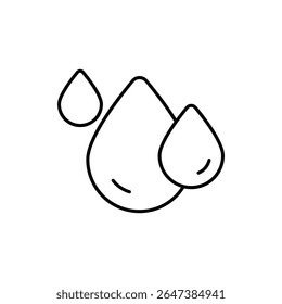 Icono de gota de agua Vector ilustración de stock